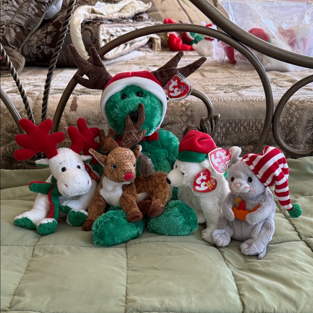 Vintage Ty Beanie Babies Christmas collection